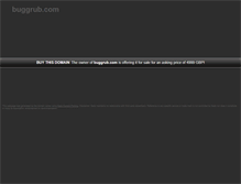 Tablet Screenshot of buggrub.com